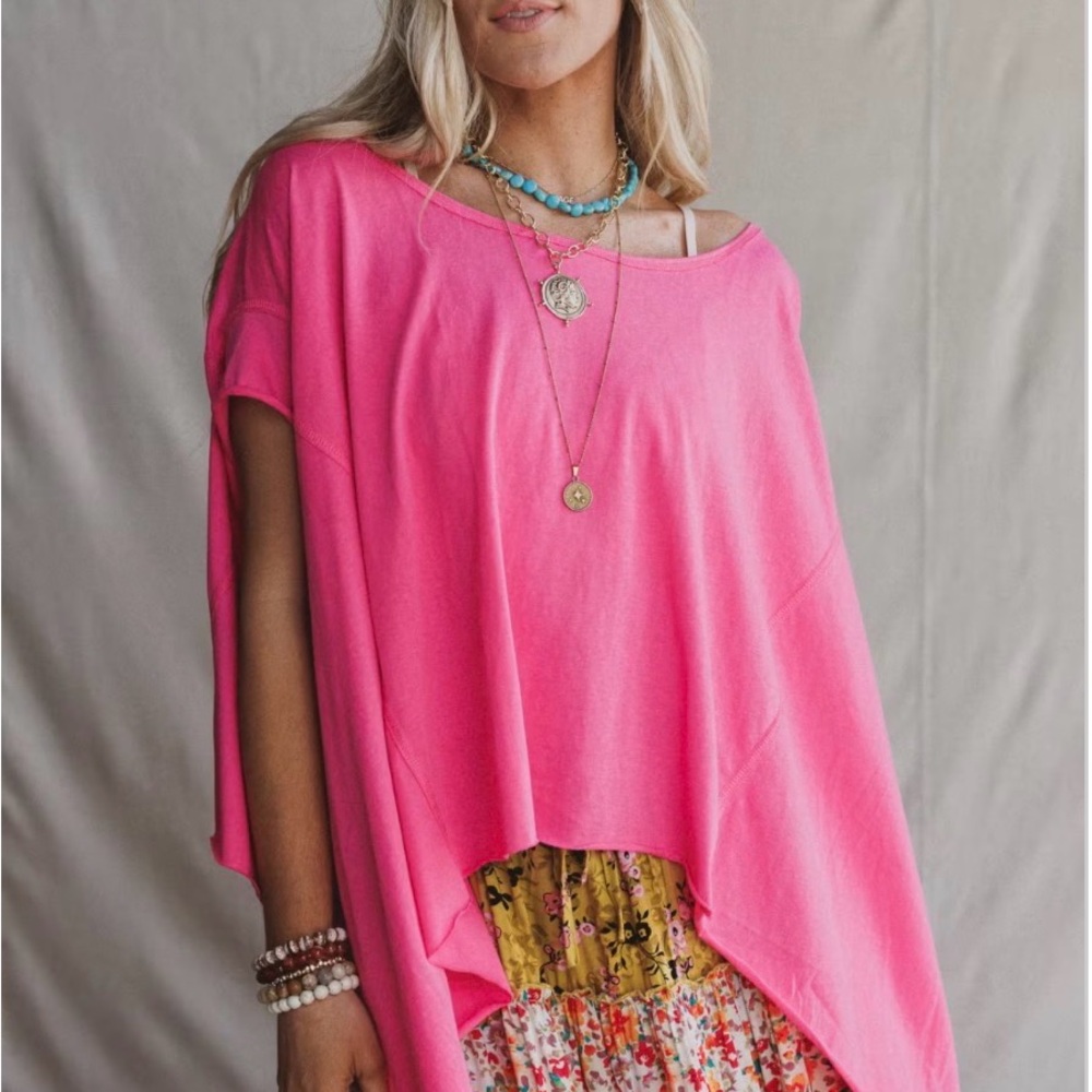 Three Birds Nest / DAVI & DANI Bright Pink Girls' Tank Top - Picture 3 of 6